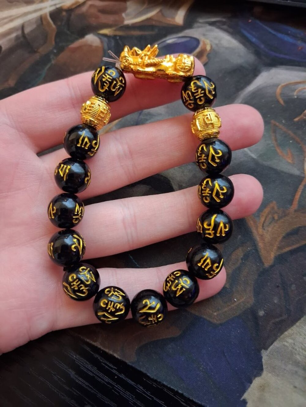 Asian style beaded bracelet